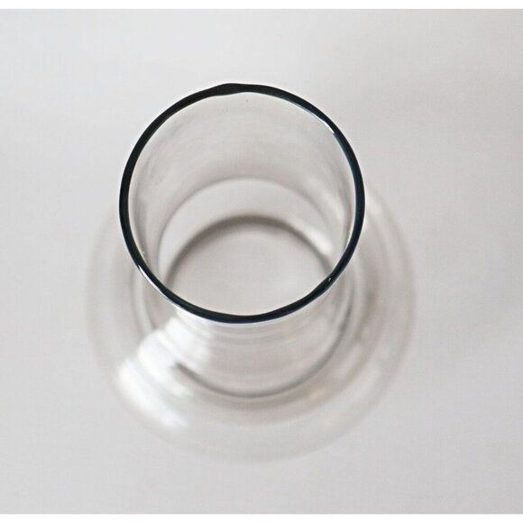 Vintage Gray Smoked Glass Oil Lamp Chimney Shade - Picture 5 of 6